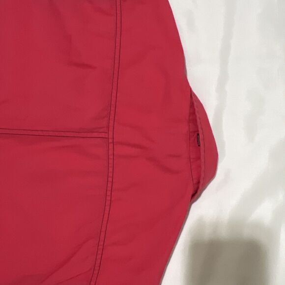 GUESS Button Up Shirt Color Block Pink Black 90s Top Metal Zipper Pockets M - Picture 14 of 14